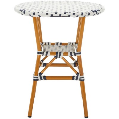 California Indoor/outdoor Bistro Table - White/navy - Safavieh : Target