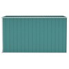 vidaXL Wall-Mounted Garden Shed 46.5"x113.4"x70.1", Durable Galvanized Steel and Metal, Weather-Resistant, Easy Entrance Double Doors, Green - 4 of 4