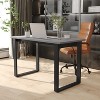 Emma and Oliver 48x24 Dining or Gaming Table with Double Sided Laminate Table Top and Heavy Duty U-Frame Steel Base - 2 of 4