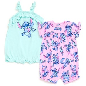 Disney Junior Baby Girls 2 Pack Sleeveless Rompers Newborn to Infant - 1 of 4