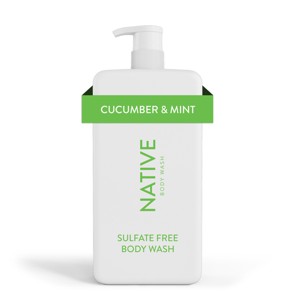 Native Body Wash for Women & Men - Cucumber & Mint - Sulfate Free with Pump - 36 fl oz - 1 of 4