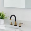 WOWOW Vintage 8 in. Widespread Double Handle Bathroom Faucet with Pop Up Drain - 2 of 4