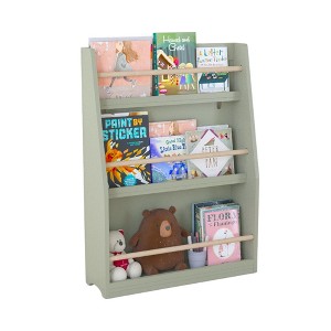 KTMBDW Kids Bookshelf, 3-Tier Montessori Book Shelf Organizer for Books and Toys, Toddler Bookshelf for Bedroom, Playroom, Classroom and Nursery - 1 of 4