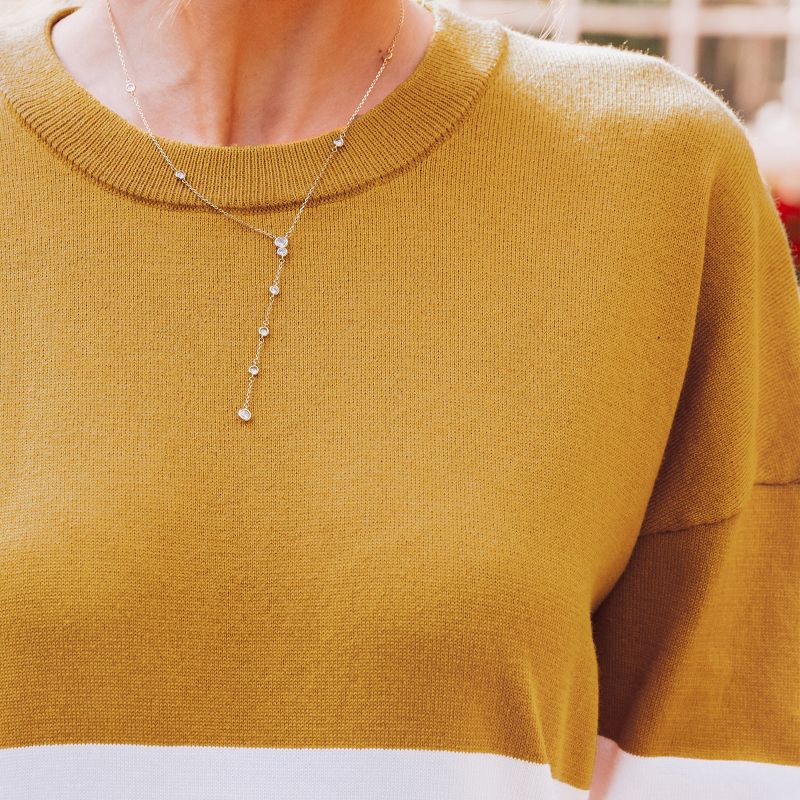 Women's Colorblock Drop Sleeve Mini Sweater Dress - Cupshe, 2 of 8