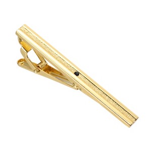Unique Bargains Rhinestones Necktie Pinch with Black Gift Box for Regular Ties Wedding Business Men Tie Clip - 1 of 4