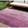 Merlot Blush And Pink Ombre Washable Indoor Outdoor Area Rug - 2 of 4