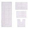 Opulent Collection Cotton Reversible Tufted Set of 4 Bath Rug Set - Home Weavers - 2 of 4
