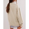 Women's Sweatshirts Oversized Casual Loose Button Up Henley Pullover Top High Low Split 2025 Fall Fashion Outfits - 3 of 4