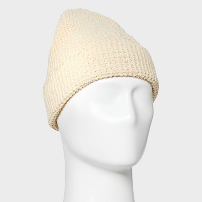Berretto Invernale Uomo Goodfellow & Co - Giallo, Maglia Waffle, 100% Poliestere Riciclato