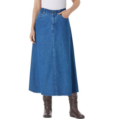 Woman Within Plus Size Secret Solutions Tummy Smoothing Maxi Skirt