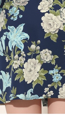 navy blue-floral
