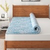 NapQueen 2" Swirl Egg-Shell Cooling Gel Memory Foam Mattress Topper - 2 of 4
