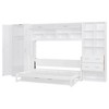 YOOCOZZ Full Size Murphy Bed with Closet , Drawers and Shelves- White - 4 of 4