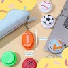 JOYFY 12 Pcs 3D Printed Sports Balls Fidget Clicker Toys, Sensory Fidget Toys Keychain Relief Stress Autism Hyperactivity Gifts Goodie Bags Stuffers - 2 of 4