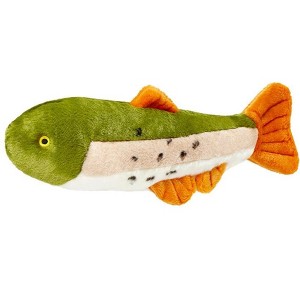 Fluff and Tuff Ruby the Rainbow Trout Dog Toy - 14" - 1 of 4