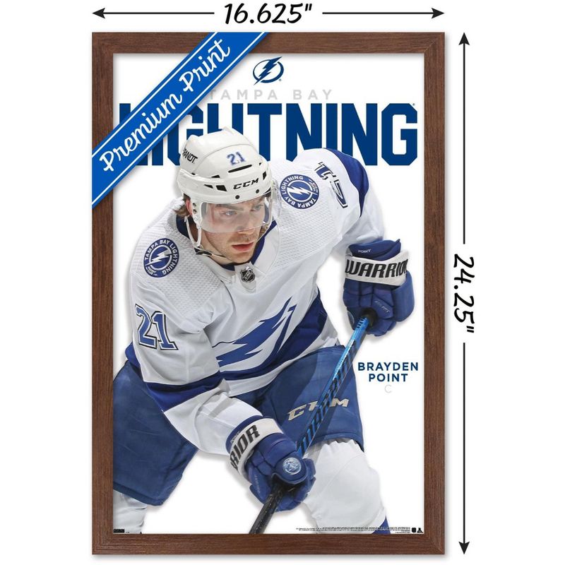Trends International NHL Tampa Bay Lightning - Brayden Point Feature Series 23 Framed Wall Poster Prints, 3 of 7