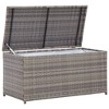 vidaXL Patio Storage Box Poly Rattan 39.4"x19.7"x19.7" Gray - 2 of 4