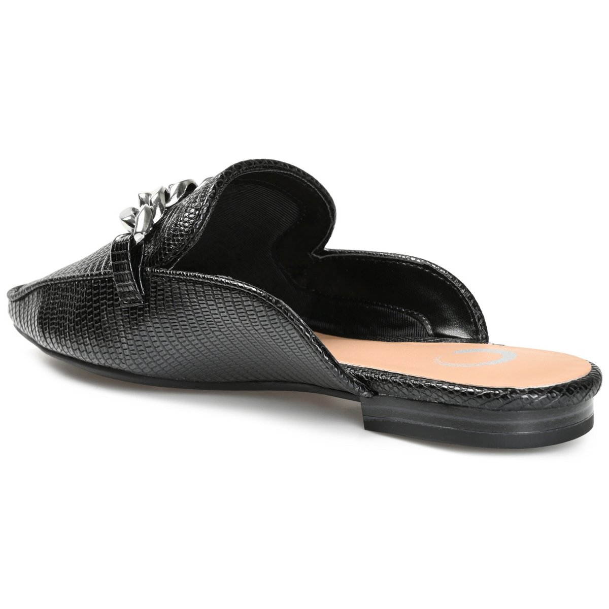 Женские сабо Journee Collection Women's Hazina Slip On Square Toe Mules Flats Black 9 — фото 7