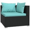 Garden Lounge Set Black  vidaXL - 3 of 4