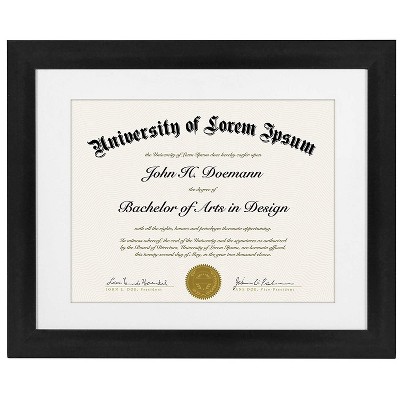 Americanflat Diploma Frame with shatter-resistant glass - Available in a variety of sizes