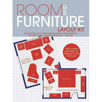 Room and Furniture Layout Kit - (From Stencils and Notepaper to Flowers and Napkin Folding) by  Muncie Hendler (Paperback)