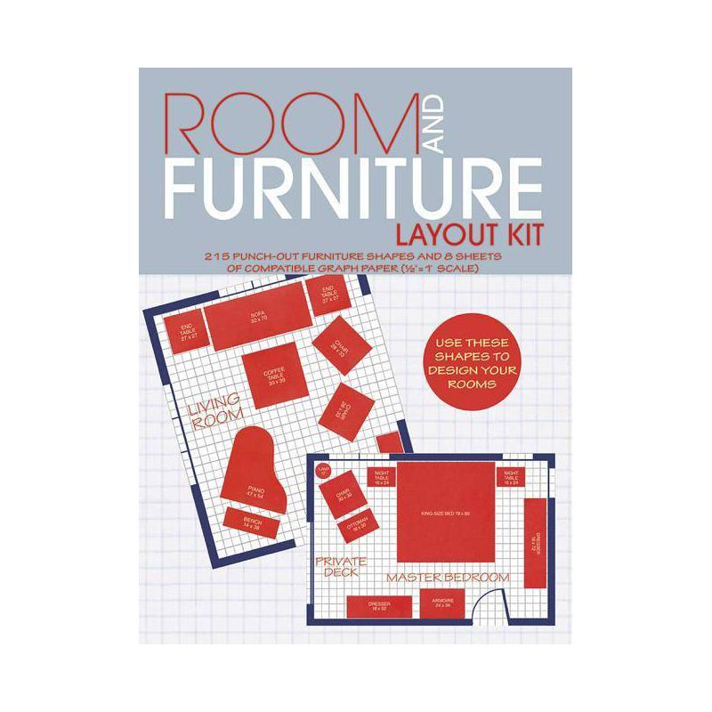 Room and Furniture Layout Kit - (From Stencils and Notepaper to Flowers and Napkin Folding) by  Muncie Hendler (Paperback), 1 of 2