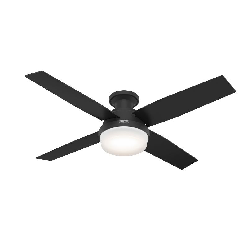 52" Dempsey Low Profile Ceiling Fan with Remote (Includes LED Light Bulb) - Hunter Fan, 1 of 15