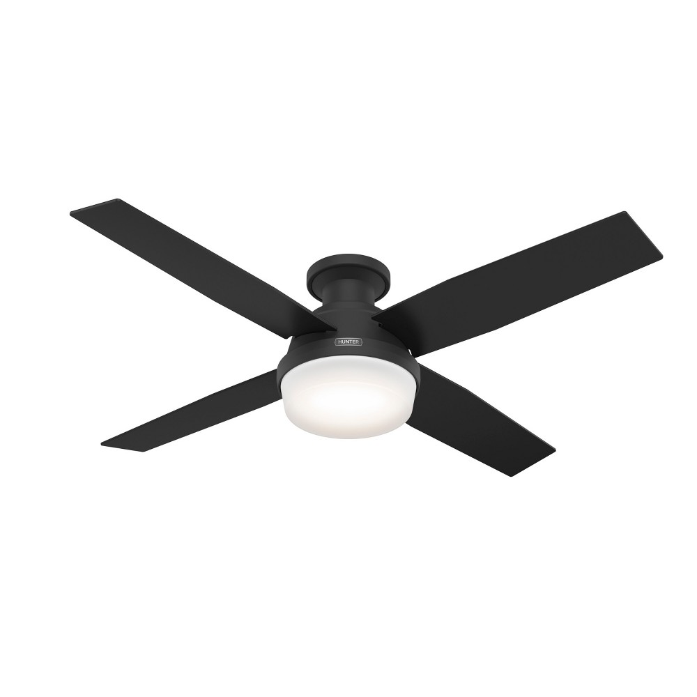 Photos - Air Conditioner 52" Dempsey Low Profile Ceiling Fan with Remote (Includes LED Light Bulb)