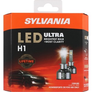 SYLVANIA H1 LED Ultra -  Fog Lights For Cars and Trucks - Headlight Bulbs for Off Road Powersports - 6000k Cool White LED Light - Maximum Lifespan - 1 of 4