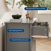Wood Nightstand Fluted Dresser for Bedroom, 27.5" Wide 3 Drawers Bedside Tables, Modern Storage End Table Living Room, Hallway, Entryway - 4 of 4