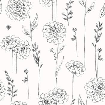 RoomMates Maisey Peel and Stick Wallpaper Black