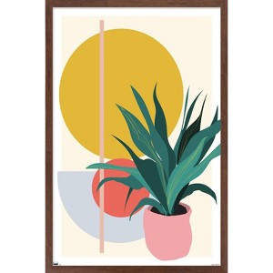 Trends International Abstract Potted Plant Framed Wall Poster Prints - 1 of 4
