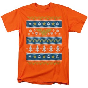 Men's DC Wonder Woman Christmas Sweater T-Shirt - 1 of 4