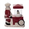 Transpac 8.75 in. Holiday Santa Vending Cart with Music - 4 of 4