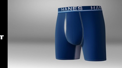 Hanes Premium Men's 3pk Boxer Briefs With Anti Chafing Total Support Pouch  : Target