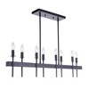 Craftmade Lighting 8 - Light Island Pendant Light in  Flat Black - 2 of 4