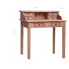 vidaXL Writing Desk with Drawers Computer Desk for Office Solid Reclaimed Wood - 4 of 4