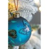 Syemin Decorative Objects Christmas Ball Ornaments Glass Decorative Hanging Ball Christmas Tree Ornaments Set of 6, Blue, 3.9"*3.9"*3.9" - 3 of 4