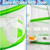 5 Star Super Deals Butterfly Growing Kit – 13" Tall Pop-Up Mesh Habitat Cage with Zipper Door, Carry Handle Insect Observation for Kids & Classrooms - 3 of 4