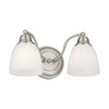 Livex Lighting Somerville 2 - Light Vanity in  Brushed Nickel - 3 of 4