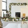 TackView 6 Ft Pre-Lit Christmas Garland with 20 Led Lights, Xmas Garland, Garland with Timer for Mantle Staircase Table Decoration - 4 of 4