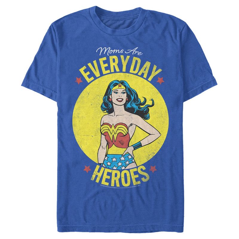 Men's Wonder Woman Moms Are Everyday Heroes T-Shirt, 1 of 5