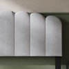 FUFU&GAGA Queen - Size Upholstered Bed with Scalloped Headboard, TB117 - Certified & Magic - Tape Side Panels - 2 of 4
