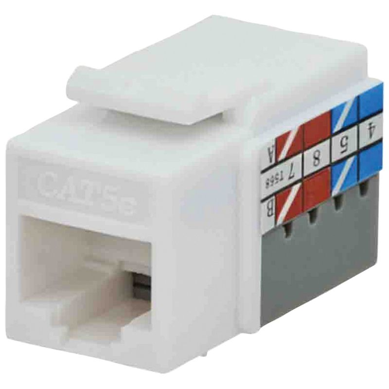 DataComm Electronics CAT-5E Jacks, 10 Pack (White), 1 of 2
