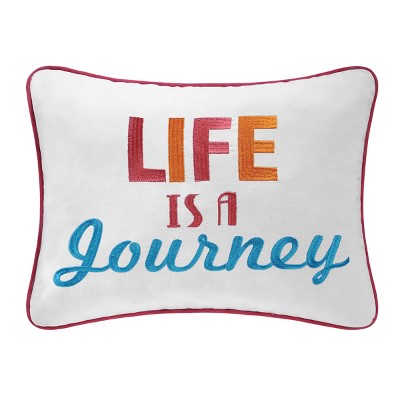 C&F Home 12" x 16" A Journey Needlepoint Embroidered Throw Pillow