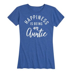 Women's - Instant Message - Happiness Auntie Short Sleeve Graphic T-Shirt - 1 of 4