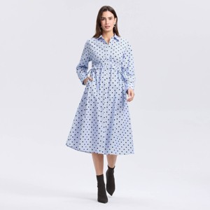 Women's Long Sleeve Midi Shirtdress - A New Day™ - 1 of 4