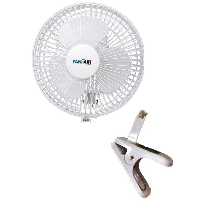 FanFair 6-inch Clip on Fan – WHITE, 2 of 4