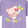 Sugar Cubs Sweetness Crew Neck Short Sleeve Purple Haze Women's T-shirt - 2 of 3
