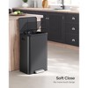 SONGMICS Kitchen Trash Can, 10.5-Gallon (40L) Garbage Can with Lid and Wide Foot Pedal, Soft Close and Stays Open - 2 of 4